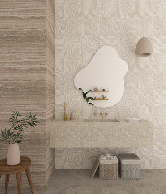 Asimetrik Dekoratif Duvar Aynası - Şık Tasarım | KankenHome