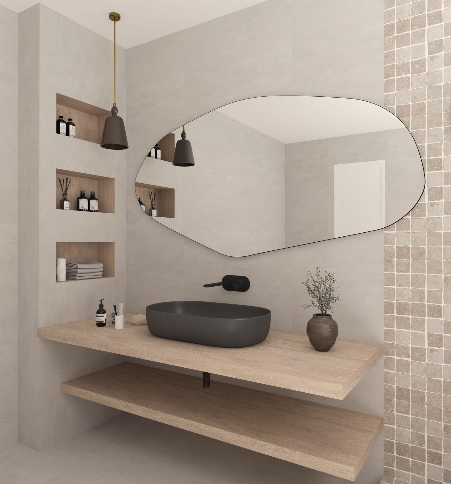 Şile Asimetrik Duvar Aynası