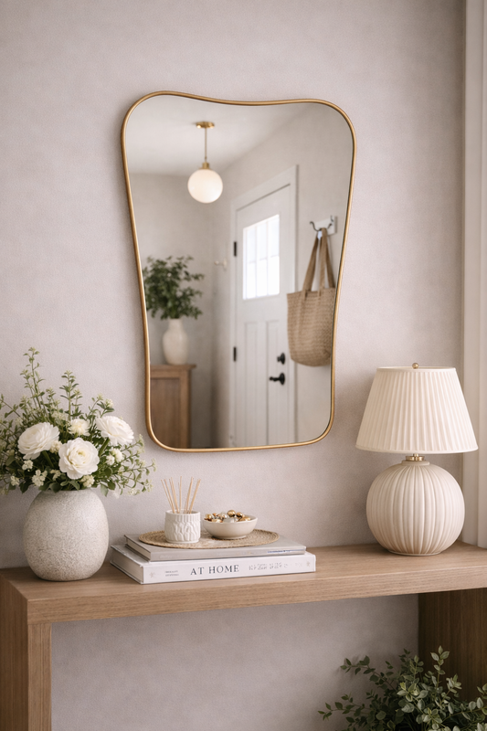 Kelebek Model Asimetrik Duvar Aynası