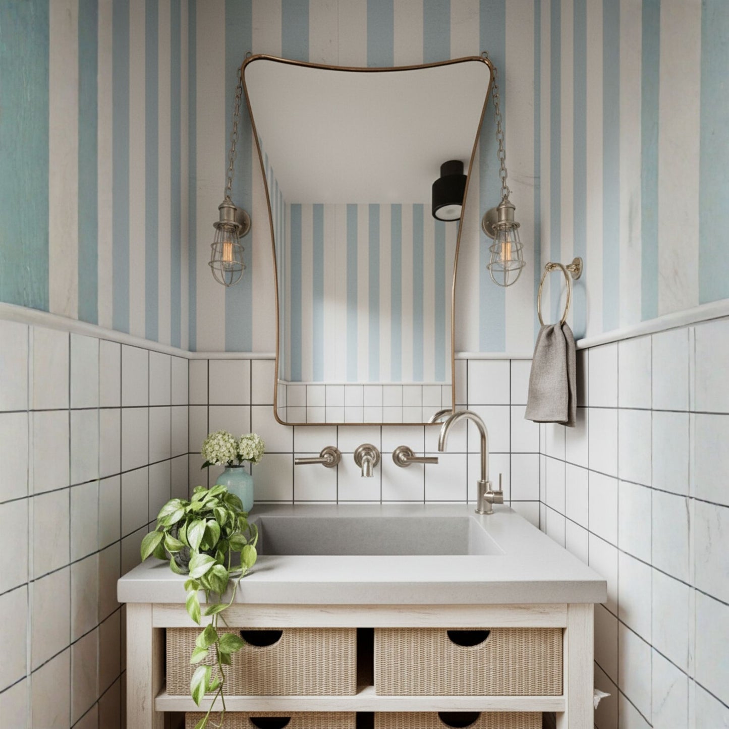 İskele Asimetrik Dekor Aynası