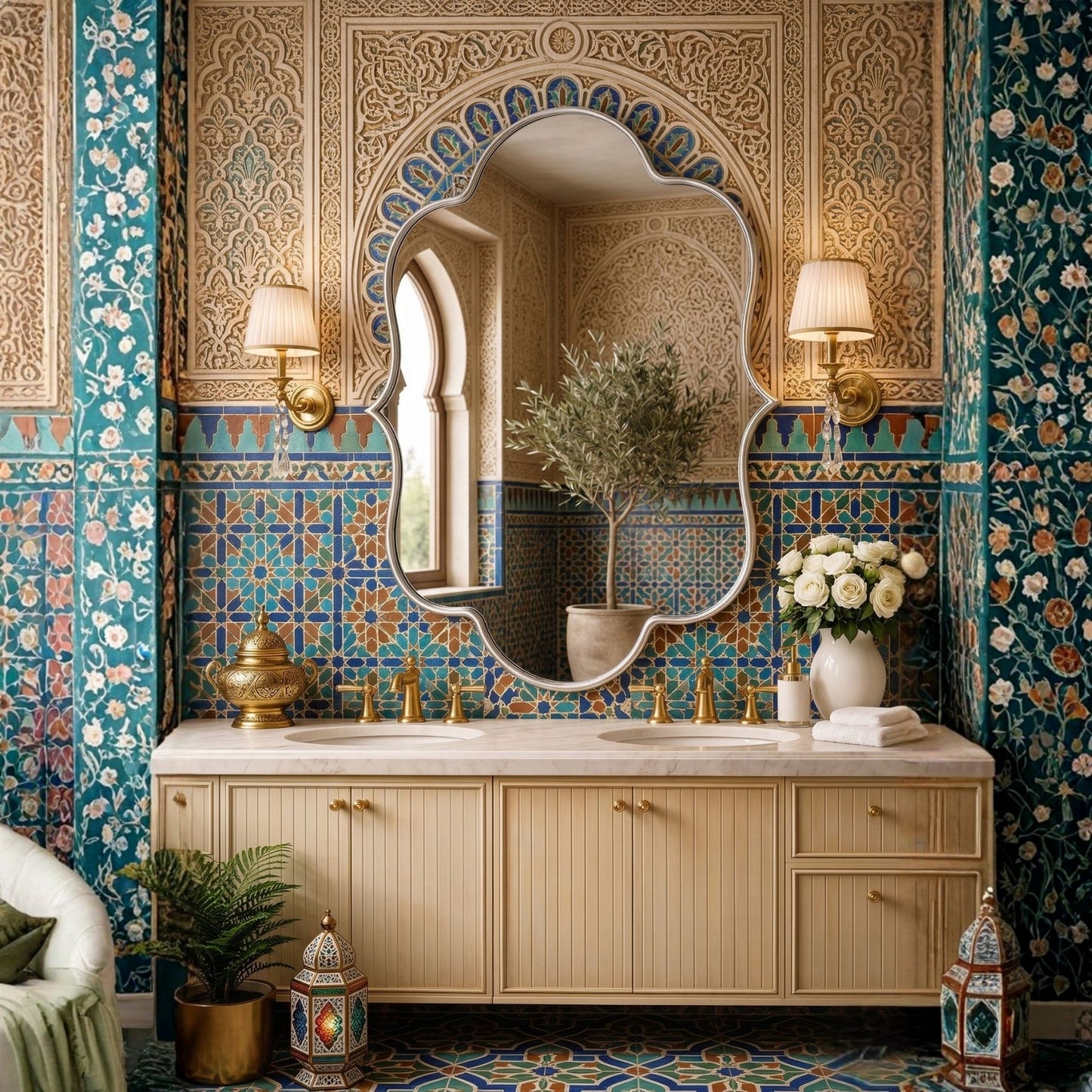 Kazablanka Asimetrik Duvar Aynası