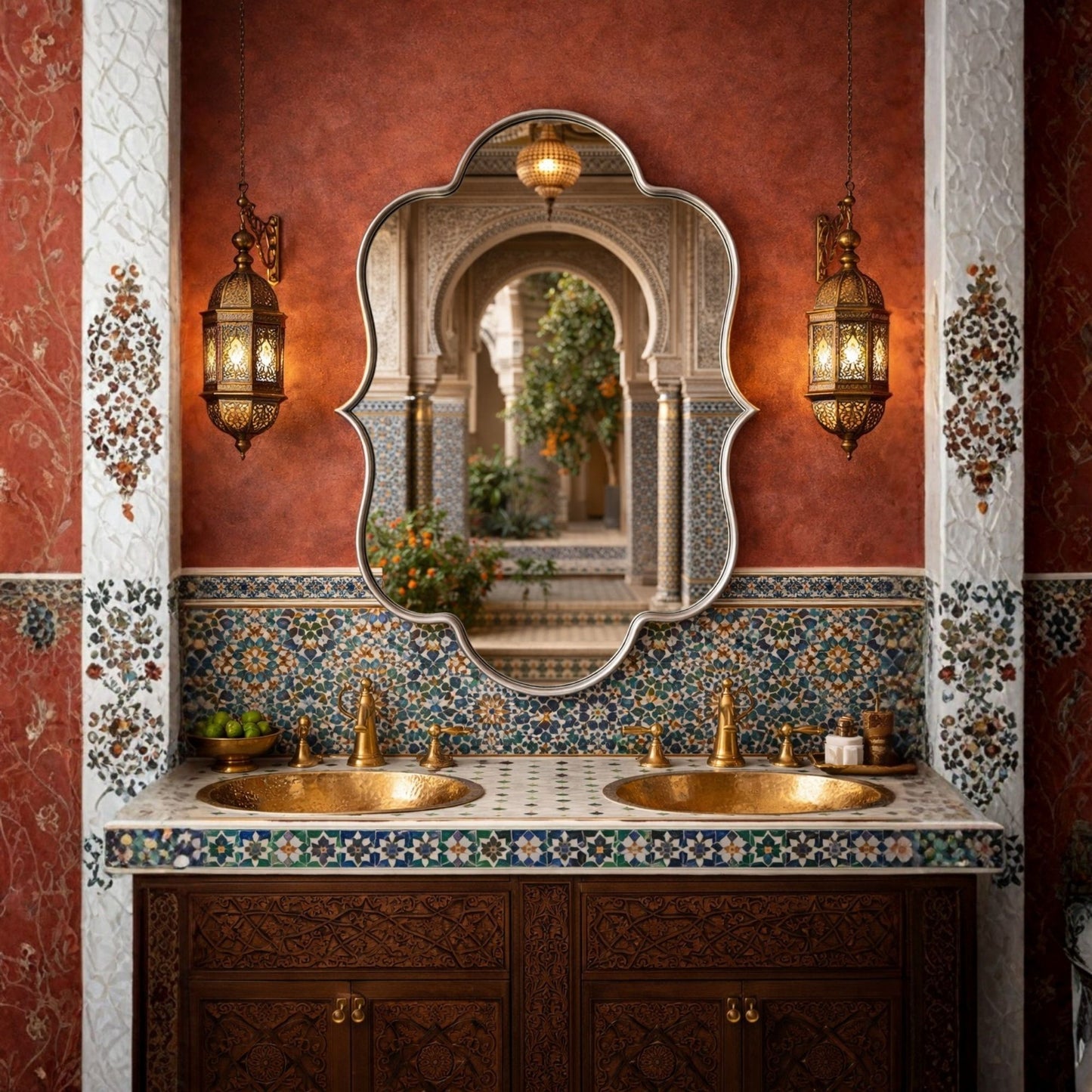 Kazablanka Asimetrik Duvar Aynası