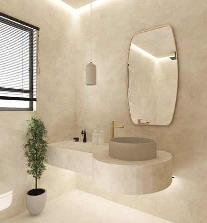 Kadıköy Asimetrik Duvar Aynası - Modern Dekoratif Ayna | KankenHome