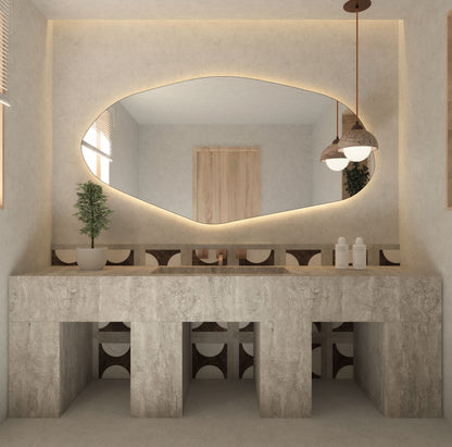 Şile Asimetrik Duvar Aynası - Modern Tasarım