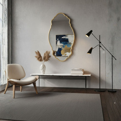 Foça Asimetrik Duvar Aynası - Modern Dekoratif Ayna