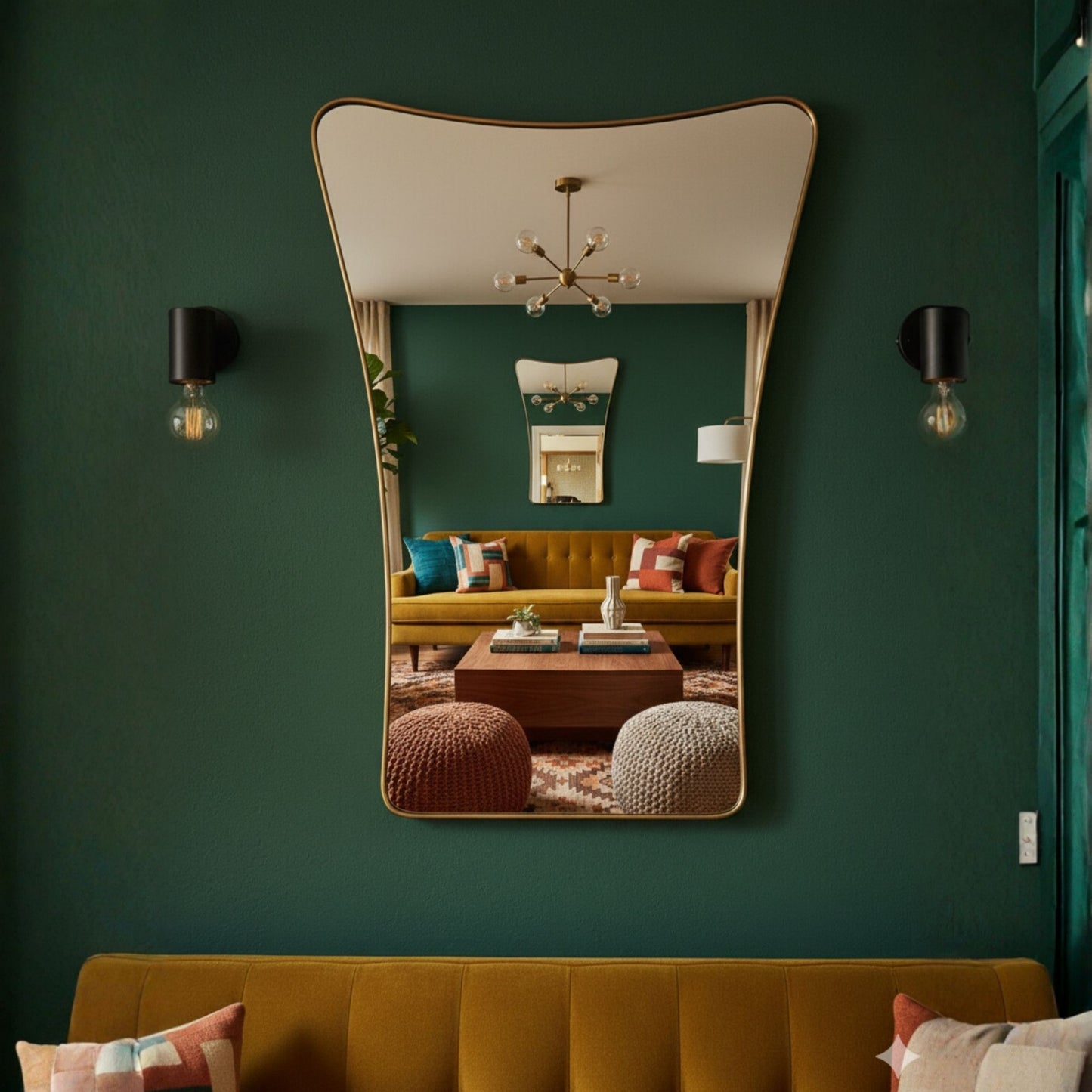 İskele Asimetrik Dekor Aynası