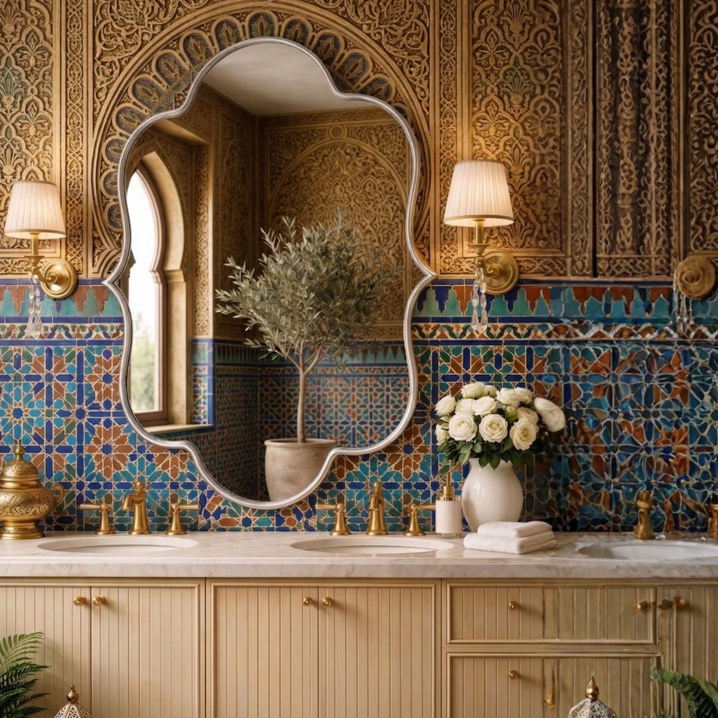 Kazablanka Asimetrik Duvar Aynası