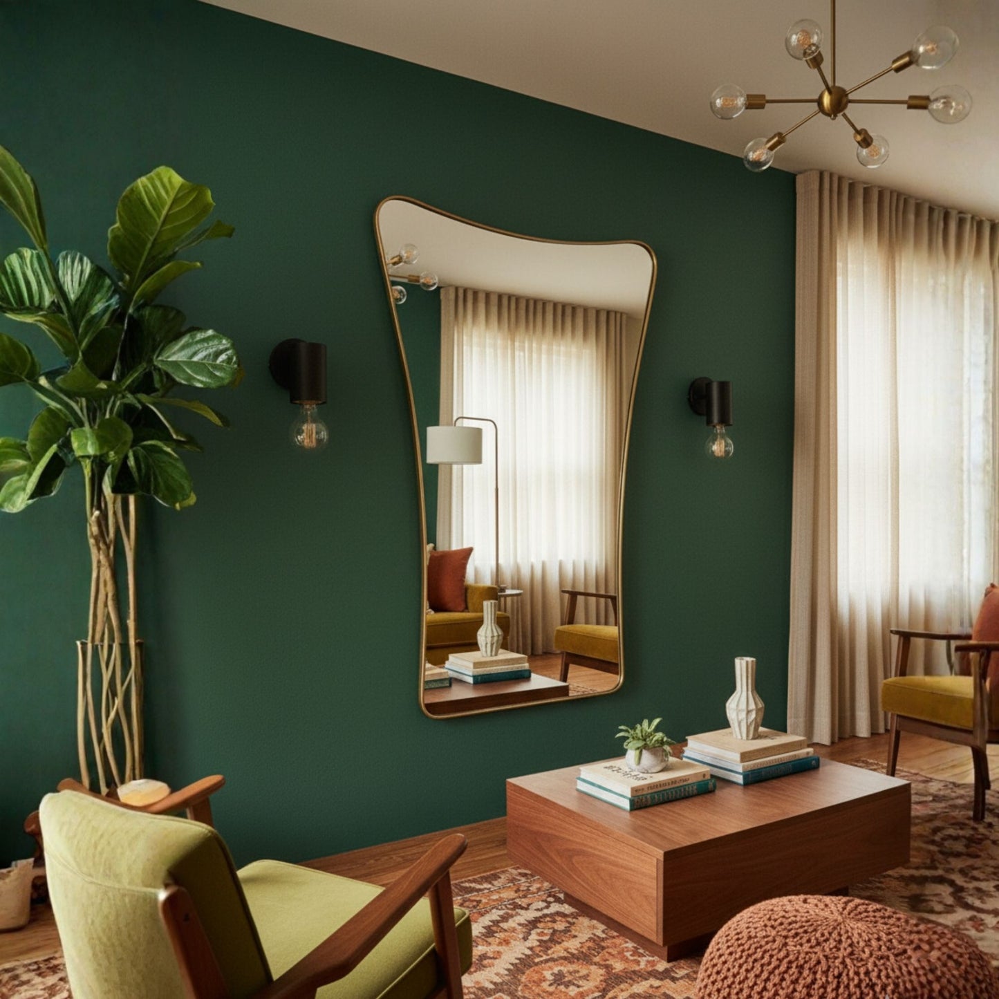 İskele Asimetrik Dekor Aynası