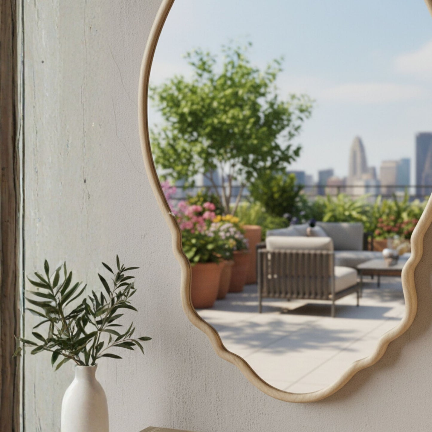 Foça Asimetrik Duvar Aynası