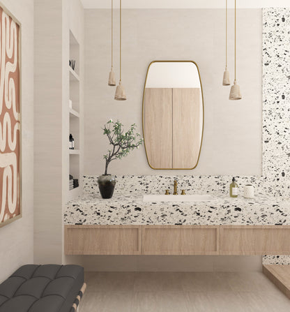 Kadıköy Asimetrik Duvar Aynası - Modern Dekoratif Ayna | KankenHome