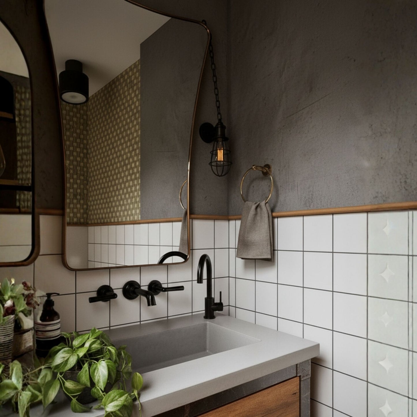 İskele Asimetrik Dekor Aynası