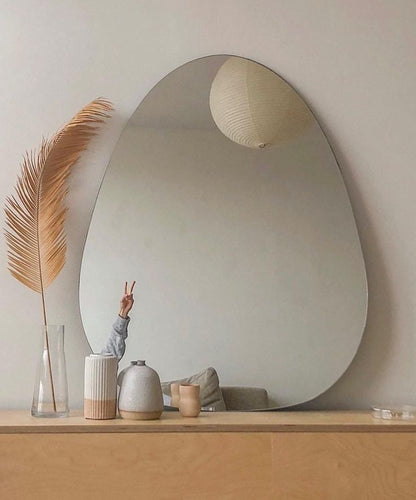 Yumurta Model Ayna - Asimetrik Duvar Aynası | KankenHome