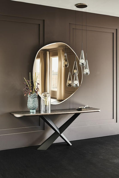 Asimetrik Model Modern Duvar Aynası