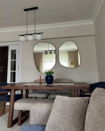 Aura Asimetrik Duvar Aynası | Modern Dekoratif Ayna