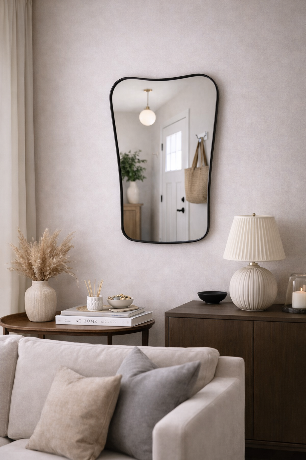 Kelebek Model Asimetrik Duvar Aynası