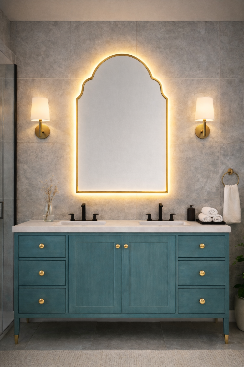 Mara Asimetrik Duvar Aynası - Modern Dekoratif Ayna