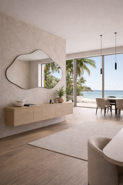 Bilbao Asimetrik ve Düzensiz Ev Duvar Aynası