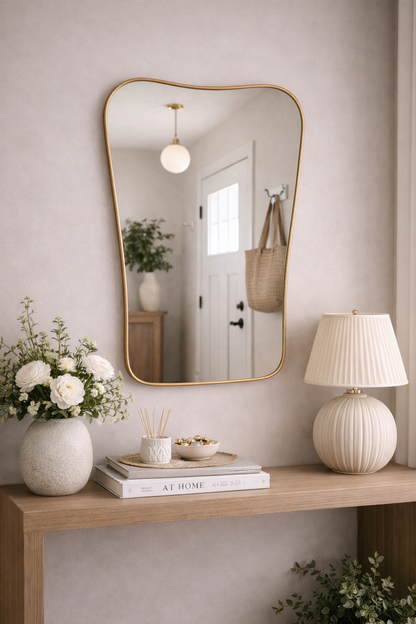 Kelebek Model Asimetrik Duvar Aynası