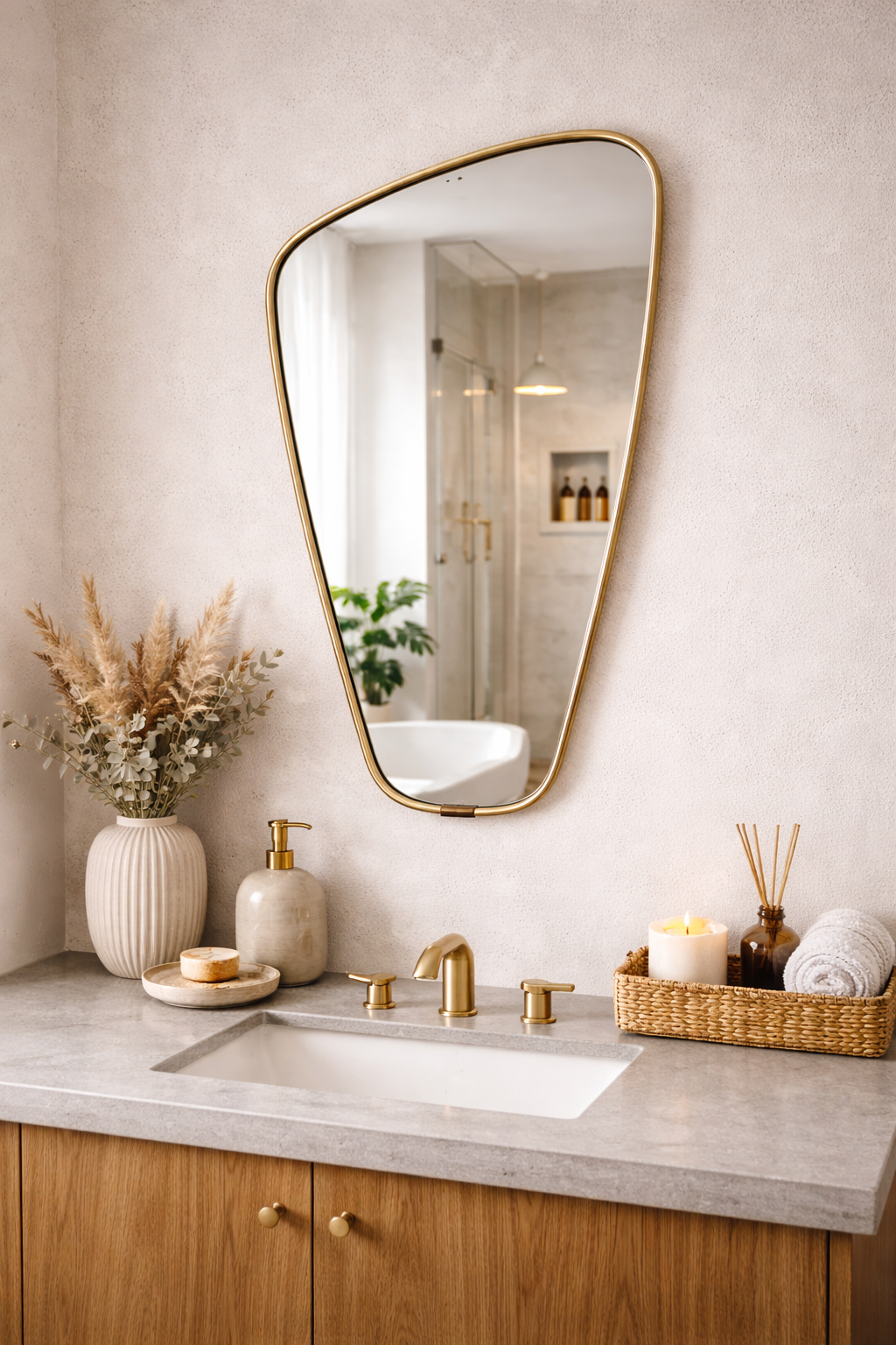 Wedel Estetik Görünümlü Zarif Duvar Aynası