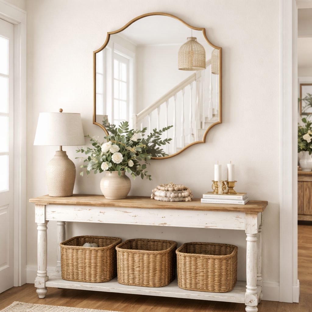 Lefke Asimetrik Ev Aynası - Çerçeveli Modern  Tasarım Ayna