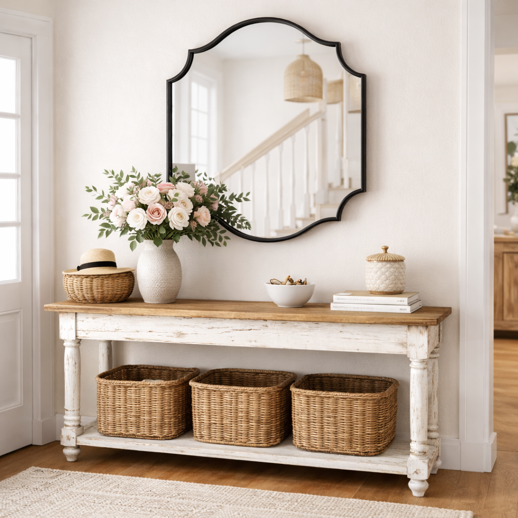 Lefke Asimetrik Ev Aynası - Çerçeveli Modern  Tasarım Ayna