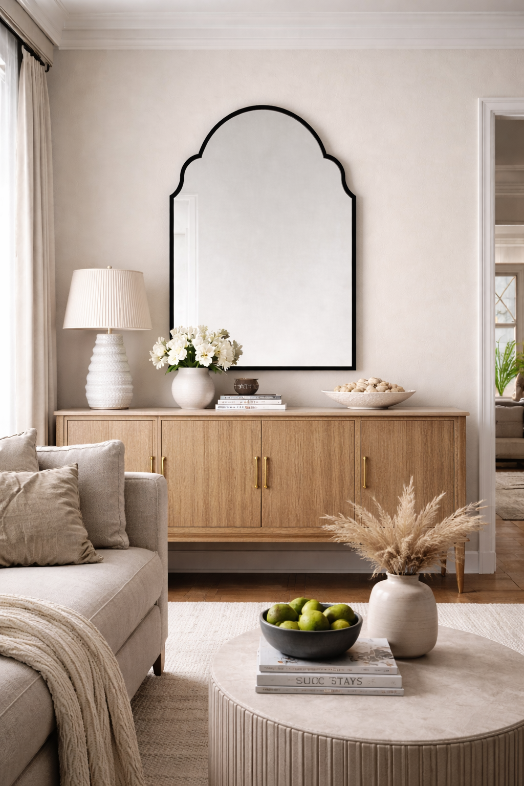 Mara Asimetrik Duvar Aynası - Modern Dekoratif Ayna