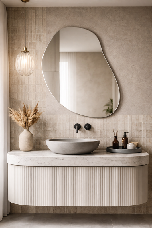 Düzensiz  Model Duvar Aynası Banyo Aynası